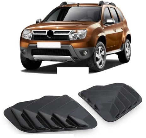 For Dacia Duster 2010-2017 Blinds Car Sticker,Rear Side Door Glass Louver Shutter Trim,Car Triangle Window Decoration.