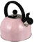 Veemoon Edelstahl Wasserkessel 5L in Rosa - Pfeifender Teekessel Für Induktion - Gasherd Und Camping Mit Hitzebeständigem Griff Ideal Für Küche Und Zuhause