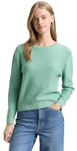 TOM TAILOR Denim Strickpullover mit Rundhalsausschnitt