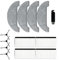 Kit d'entretien pour aspirateur Cecotec Conga 5290 pour Ultra Robot avec des pièces de rechange clés telles que des filtres et des outils de nettoyage