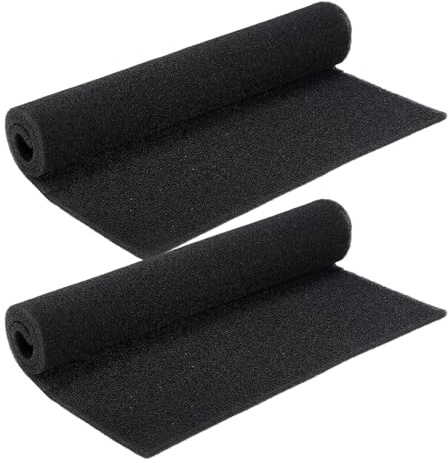 2 Stück Filtermatte Luftfilter Rolle Filtermatte Ersatz-Schaumfilter Für Klimaanlagen 61x38 Cm Zuschneidbar Schaumstoff Luftfilter Einfach Zu Installierender Ersatzfilter Für Klimaanlagen