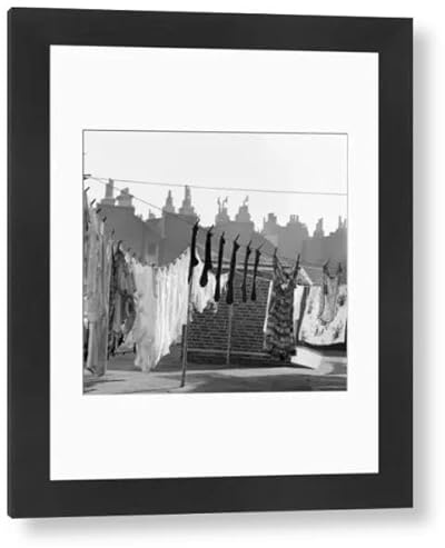 Media Storehouse Laundry and Chimneys Framed Print, Islington or Camden, 1960-1965 - Modern Frame 22x18 (58x48cm) (1338327)