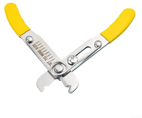 Verstellbare Abisolierzange aus Edelstahl, 0 5 4 0 mm für präzises Abisolieren mit ergonomischem Griff, geeignet für Glasfaser- und Elektrokabel