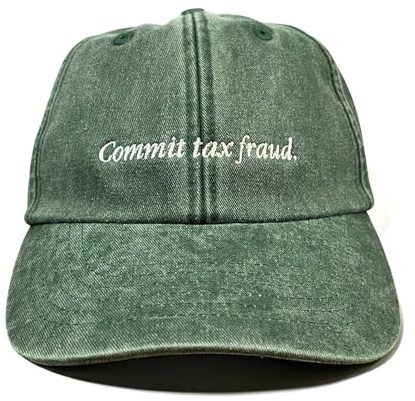 Vivian Flytrap Unisex Commit Tax Fraud Bestickte Dad-Baseballkappe