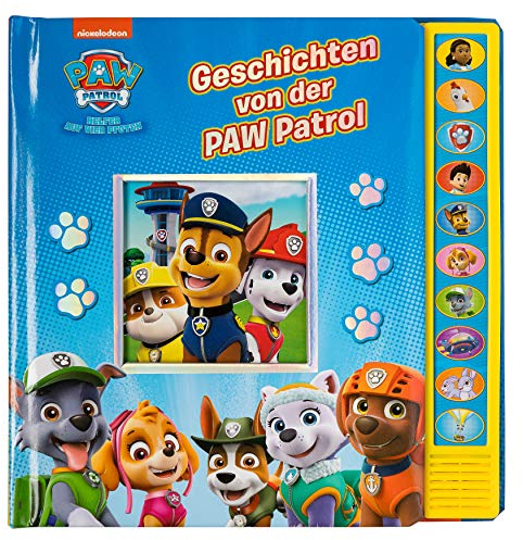 PI Kids Geschichten von der PAW Patrol - Vorlese-Pappbilderbuch mit 10 lustigen Geräuschen für Kinder ab 3 Jahren