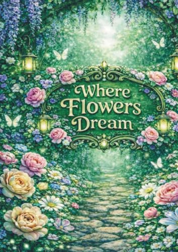 Where flowers dream: Coloringbook for adults