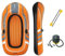 Bestway Boot Hydro-Force Raft Set mit Blasebalg und 2 Paddeln, rot/ schwarz/ weiß, 61062EU
