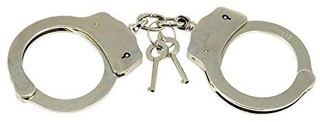 RIMBA BONDAGE PLAY ESPOSAS DE ACERO NIQUELADO AJUSTABLES