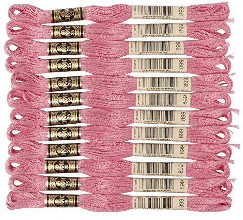 DMC 6-Strand Embroidery Cotton Floss, Medium Rose