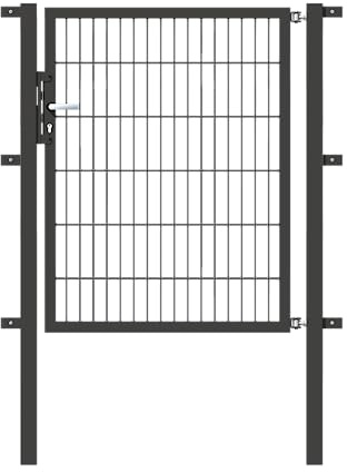 Alberts 646684 Einzeltor Flexo mit Zubehör | verschiedene Breiten und Höhen | anthrazit | Breite 100 cm | Höhe 120 cm