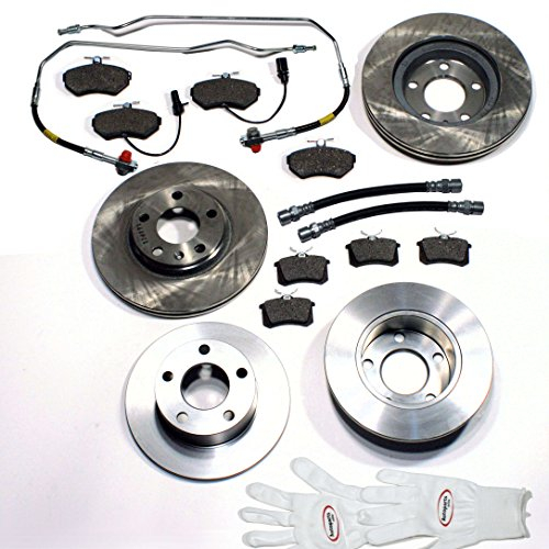 VW PASSAT 3B - BREMSSCHEIBEN/BREMSEN + BELÄGE + BREMSSCHLÄUCHE VORNE + HINTEN