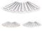10 x Perlen Haarnadeln - Brauthaarschmuck, Haarschmuck, Perlenhaarnadel | 10PS-Weiss