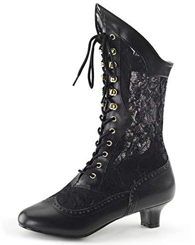 Higher Heels Funtasma Kostüm-Stiefeletten Dame-115 Stiefel mit Spitze und hoher Schnürung