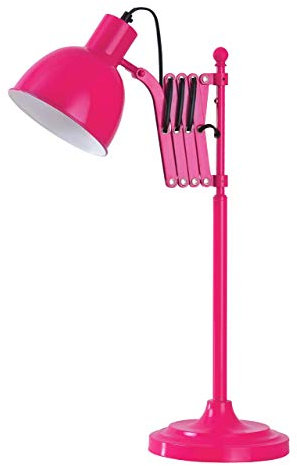 Premier PREM-2501686 Lampada da Tavolo, Metallo, Rosa