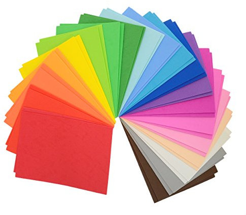 CI W1860155 - Schaumstoffplatten, A5, 22 x 15 x 8,5 cm, Farblich Sortiert (20 Farben), 40 Platten