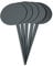 SECURIT - Silhouette TAG Gartenstecker 5er-Set + 1 Kreidemarker - Runde Form - Für Cafés, Bars, Restaurants, Geschäfte- 18x8,1x0,1cm - Schwarz