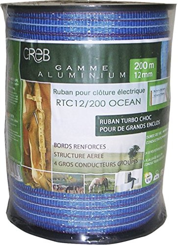 Creb RTC12400OCEAN Ruban Turbo Choc Bleu Blanc Rouge 12 mm/400 m