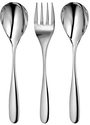 Robert Welch Stanton Bright Serving Set, 3 Piece. Made of Stainless Steel.