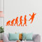 hauptsachebeklebt KIWISTAR Evolution - Handball Ballsport Verein Olympia Wandtattoo in 6 Größen - Wandaufkleber Wall Sticker - Dekoration, Küche, Wohnzimmer, Schlafzimmer, Badezimmer