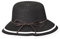 Miuno® Damen Sonnenhut Partyhut Stroh Hut Schleife Glocke H51061 (Schwarz)