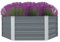 vidaXL Hochbeet Verzinkter Stahl Gartenbeet Pflanzbeet Frühbeet Pflanzkasten