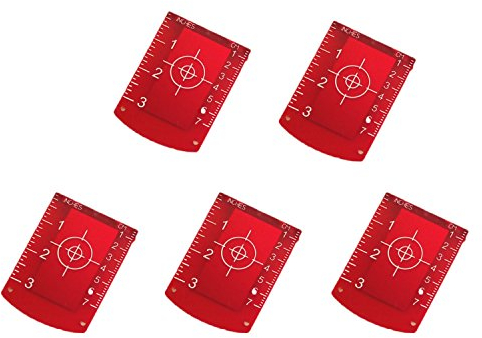 GEOLENI Magnetische Boden-Zielscheibe mit Ständer, RED （Pack of 5)