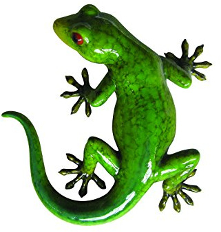 Vivid Arts Gartendekoration, Gecko, glänzend