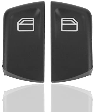 Akozon 2 stücke Auto Fensterschalter Button Cap Abdeckungen Fensterheber Abdeckungen für Vito Viano W639 Sprinter II 906 2003-2013