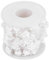 Perlengirlande, 10m / Rolle ABS Rose Künstliche Perle Draht Perlen Girlande Exquisite String DIY Hochzeitsdekoration für Hochzeit/Party/Weihnachten/Bühne/Kleidung(Weiß)