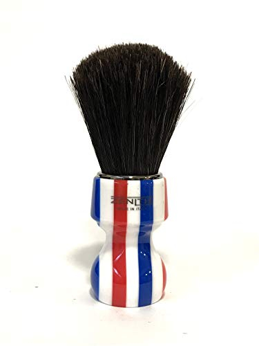 Zenith Barber Pole Rasierpinsel mit Rosshaar - Made in Italien