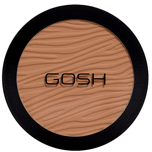 GOSH Dextreme High Coverage Powder I veganer Puder für alle Hauttypen I mattierend & langanhaltend für einen makellosen Teint I kein Maskeneffekt I verdeckt Unreinheiten I 008 Golden