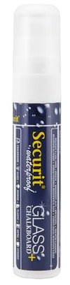 SECURIT - Pennarello A Gesso Liquido Resistente all'Acqua - Per Lavagne, Vetro, Metallo, Porcellana, Specchio, Plastica - Punta Grande 7-15mm - Colore Bianco