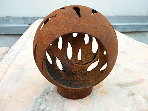 Edelrost Garten Kerzenständer aus Metall Kerzenleuchter Rost Kerzenhalter Wohndeko d=15cm