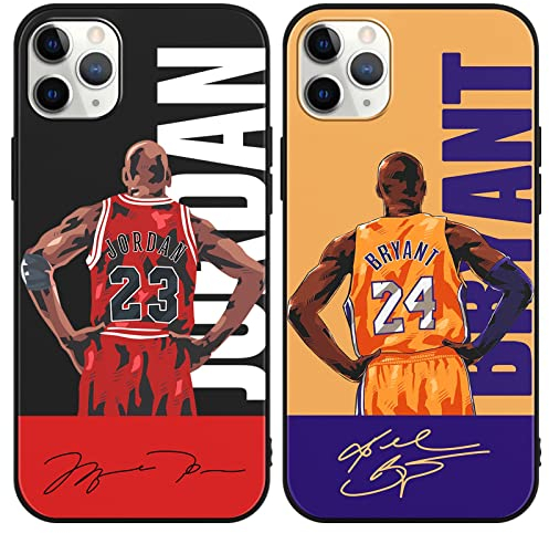 nurkorki [2 Stück Handyhülle für iPhone 11 Pro MAX Hülle 6,5,Basketball Player Star 23 24 Design Muster Weich TPU Silikon Design Case Stoßfest Cover Kompatibel mit iPhone 11 Pro Max