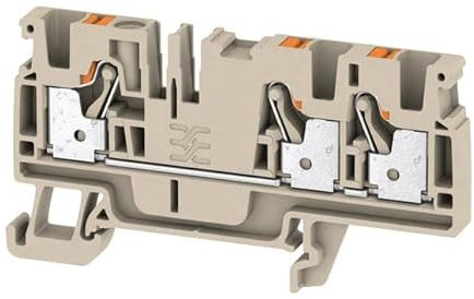 BLOCCO TERMINALE, BLOCCO DIN, 3POS, 12AWG, Morsettiere per montaggio su guida DIN, Qty.1 | 2051240000