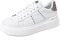 QUEEN HELENA Scarpe da Ginnastica Basse Sneakers Casual con Plateau Leggere Borchiate Donna X28-7 (X28-8 Viola, 38)