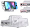 eXtremeRate AiryDocky DIY Kit, Coque de Remplacement pour Nintendo Switch Dock, Coque Redessinée Portable pour Dock Compatible avec Nintendo Switch & OLED Version, Transparente