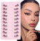 Glowing Win Halbe Wimpern 10 Paar Falsche Wimpern Cateye Natürliche Cat Eye Lashes Leicht Küstliche Wimpern Wiederverwendbare 3D Fake Lashes Natural Look