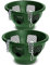 Easy Fill Set of 2 Hanging Basket - Original Easy Fill Hanging Plant Pots - 12 Inches Green Hanging Planters for Balcony, Indoor, or Outdoor - Plastic Hanging Basket for Herb, Flowers, or Plants