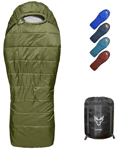 AZITREK Az-0wsb Camping-Schlafsäcke, Zero Degree, Loden Green, XL