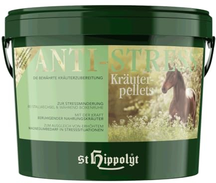 St. Hippolyt Anti Stress-Kräuterpellets die Anti-Stress Kräuterpellets sind eine bewährte Kräuterzubereitung zur Steigerung der psychischen Belastbarkeit des Pferdes in Stresssituationen.