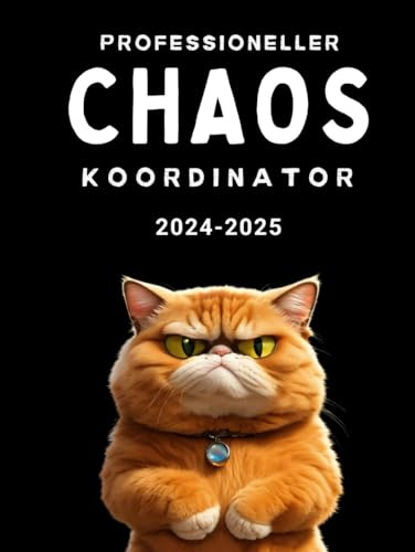 Professioneller Chaos Koordinator 2024-2025: A4 Kalenderbuch 1 Tag 1 Seite | XXL Kalender 392 Seiten | geeignet als Terminplaner Notizbuch Studienplaner Praxisplaner | Cover Schwarz
