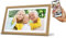 Cytem 15.6 Zoll Digitaler Bilderrahmen | WLAN mit FrameO Software | 64GB | Bewegungssensor | Automatische Bilddrehung |16:9 IPS Display 1920x1080 Full-HD | Touch-Screen (Mittelbraun Holzoptik)