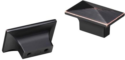 CILEYTION 10 Piece Cabinet Knobs - Heavy-Duty Oil Rubbed Bronze Drawer & Door Knobs