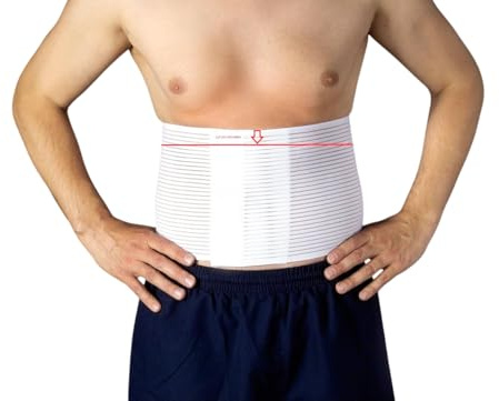 Gruber aktiv|er|leben Bauch und Rückenstützgürtel Bauchweggürtel Gr. 3 Slim (Breite 18,5cm, Umfang 110-130cm)