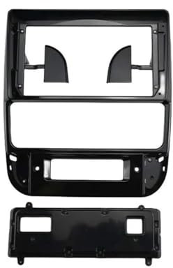 THOQUP Cadre Radio Cadre d'autoradio 9 Pouces adapté for Peugeot 406 1995 – 2005, Kit de Panneau d'installation de Console, Lunette Audio, Adaptateur GPS Pratique(Black Frame)