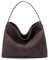 Niction Slouchy Hobo-Tasche aus Wildleder, gewebt, für Damen, trendige Wildleder-Geldbörse, Crossbody, halbmondförmig, Schultertasche mit Tragegriff oben, Schokolade, Einheitsgröße