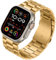 Tasikar Metal Strap Compatible with Apple Watch Ultra 49mm Stainless Steel Replacement Strap Compatible with Apple Watch Ultra 2 Ultra, Gold