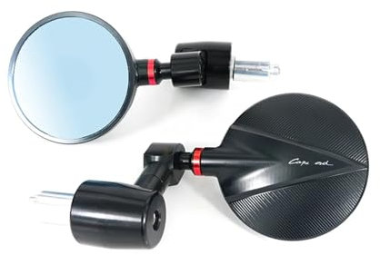 Motorrad Lenker Spiegel Für Aprilia Tuono V4 APRC Tuono V4 1100 Caponord 1200 2015-2018 Motorrad CNC Griff Bar Rearview Außenspiegel Bar End Spiegel