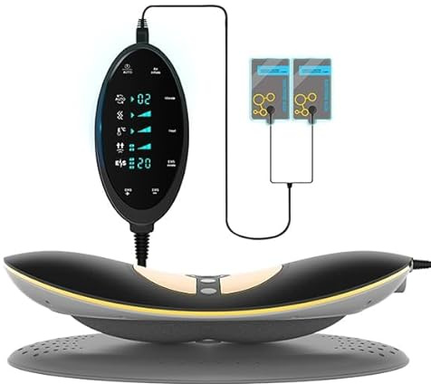 Elektrisches Lendenwirbel-TraktionsgeräT, RüCkenmassagegeräT Elektrisch, With Dynamic Airbag Back Stretching, 3 Level Vibration Massage, Electrotherapy, and Thermal Therapy From 113 To 131℉(45 To 55℃)